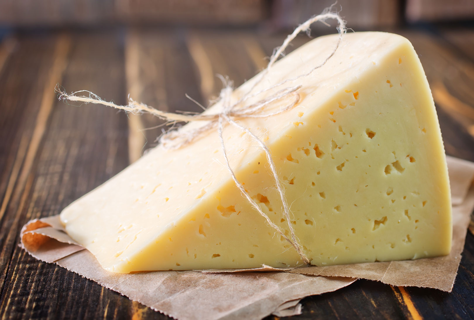 Probiotische Lebensmittel Käse Nahaufnahme